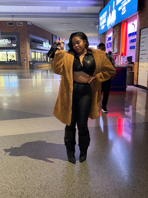 Fuzzy Wuzzy Coat Beige