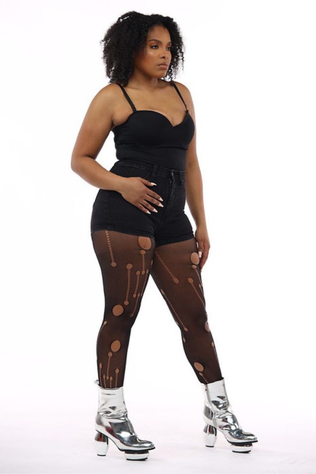 After Dark Distressed Stockings