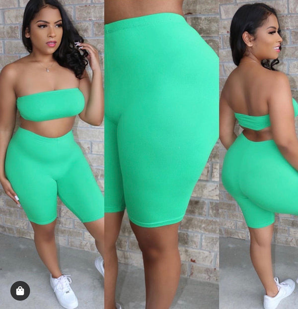 Monica Tube Top and Biker Shorts Set